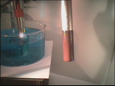 Reduced copper at the cathode