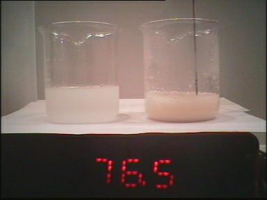 Temperaturerhhung beim wasserfreien Calciumchlorid